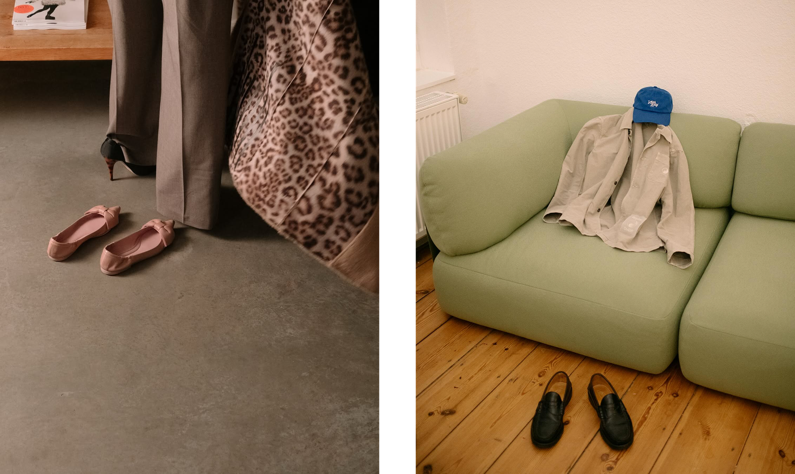Shoes on different floors by Lilika Strezoska